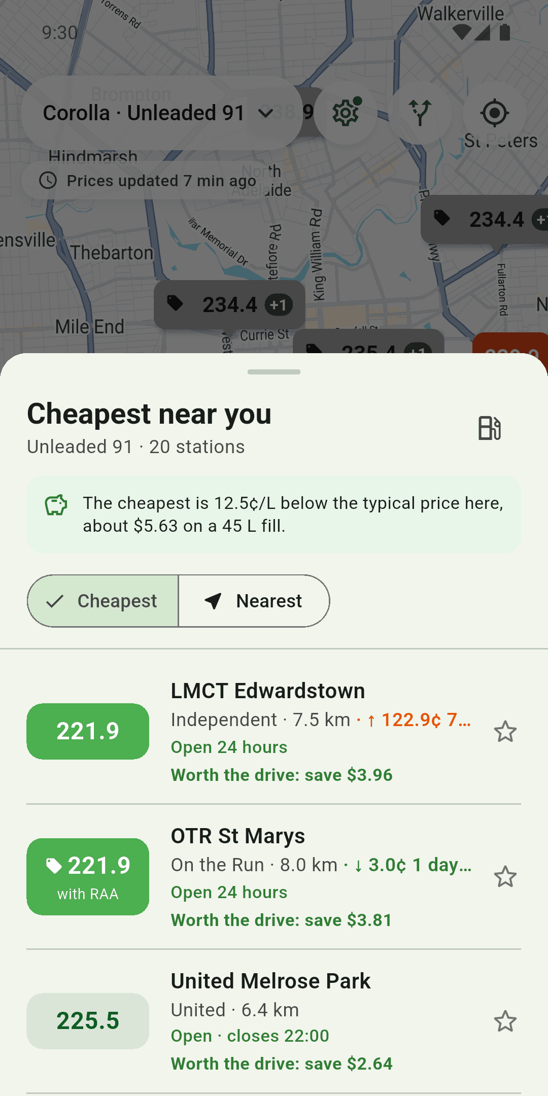 Fuel Savvii: The cheapest near you, worth the drive