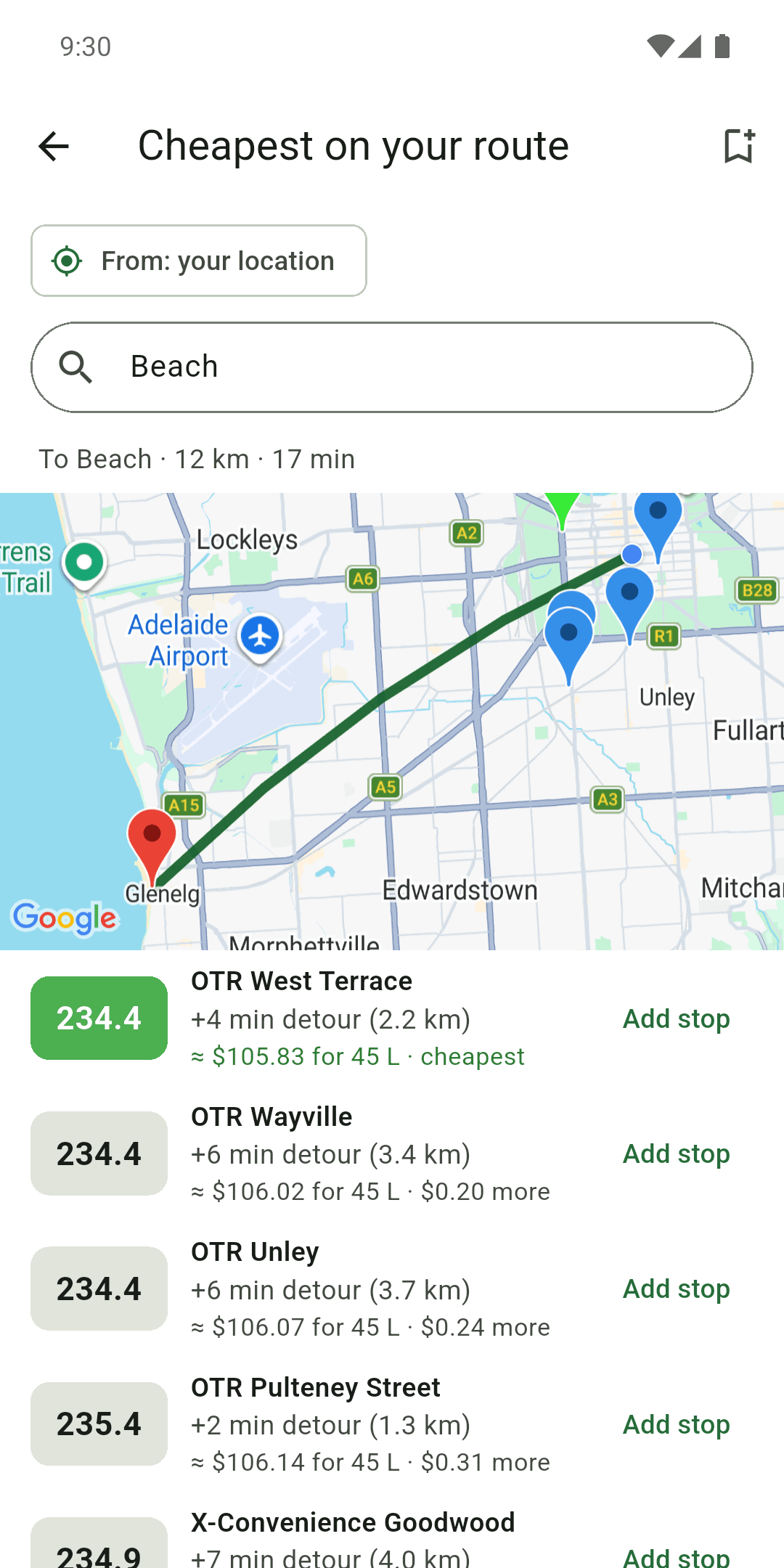 Fuel Savvii: The cheapest fuel on your route (Premium)